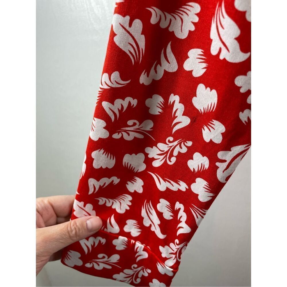 Diane Von Furstenberg Red and White Silk Blend Wrap Dress Size 6 - Picture 5 of 8